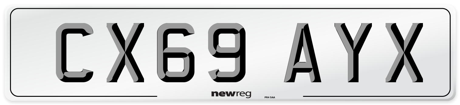 CX69 AYX Number Plate from New Reg